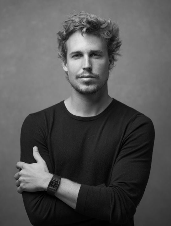 Portrait en noir & blanc de Joachim Froment, président du jury des SILMO d'Or 2026