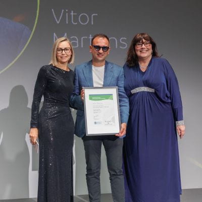 Vitor Martins, lauréat du Prix Opticien International de l'Année 2024